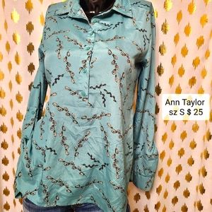 Ann Taylor  Green Blouse size S